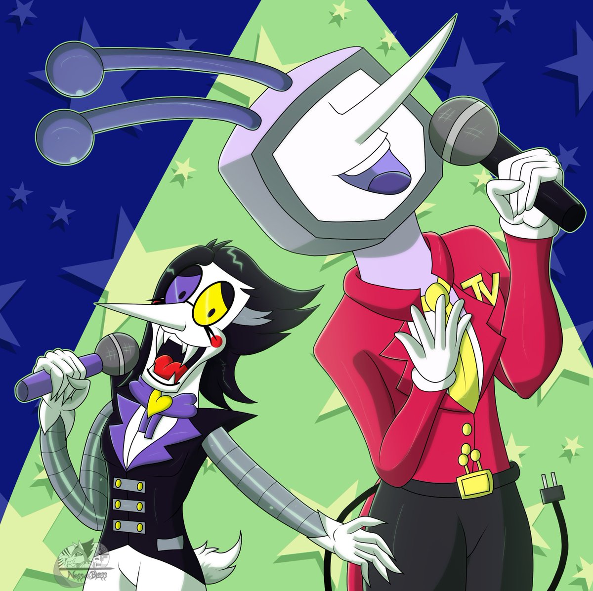 MissNessaBless's tweet photo. TV star
#deltarune #Tenna #spamton #spamtonex #spamex #ocxcanon #spamtenna https://t.co/a0EfiPGv2S