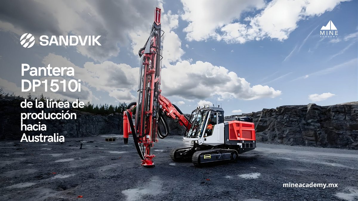 🚧 La primera Sandvik Pantera™️ DP1510i ya tiene destino: los yacimientos de oro de Australia Occidental.
SRG Global será el primer operador del mundo en ponerla en marcha, reforzando su flota de más de 20 Panteras.
Eficiencia, inteligencia y potencia en un solo equipo.

#Sandvik