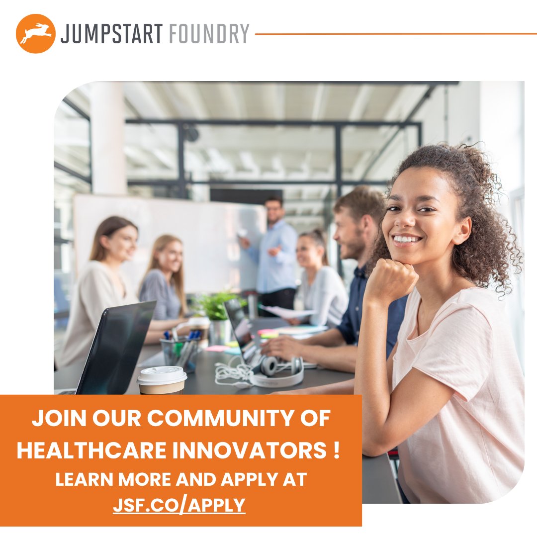 jsfoundry's tweet image. ** 2 Days left to Apply **

Join Jumpstart Foundry’s community of innovators! 
Applications close Nov. 7th, Apply today: bit.ly/42K87ai

#HealthcareStartups #JumpstartFoundry