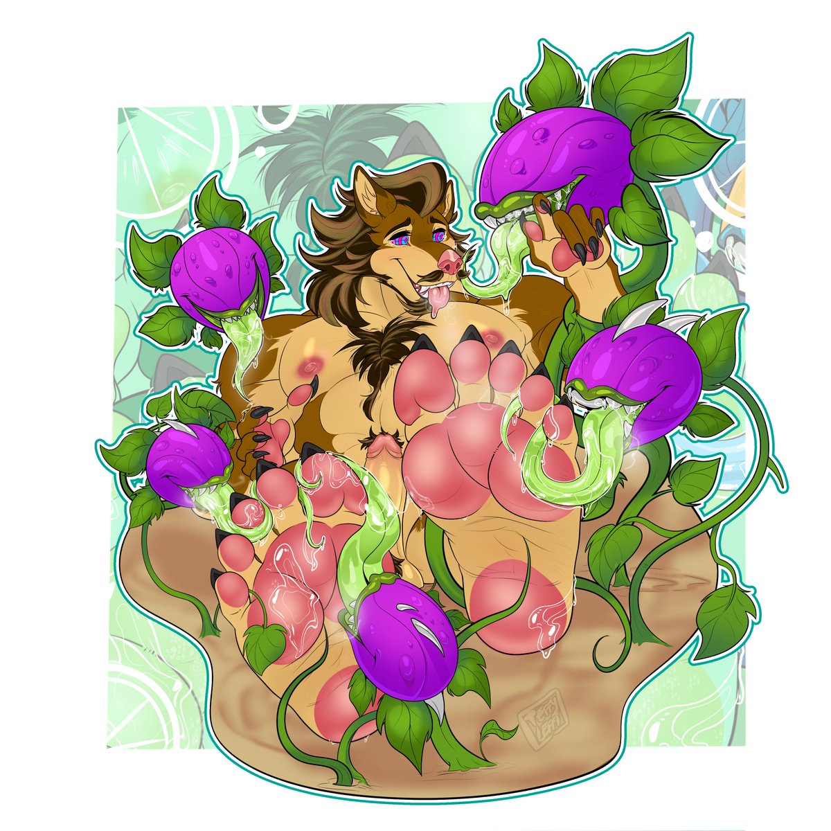 COMMISSION DONE!

#furryartist #plantsvszombies #Art