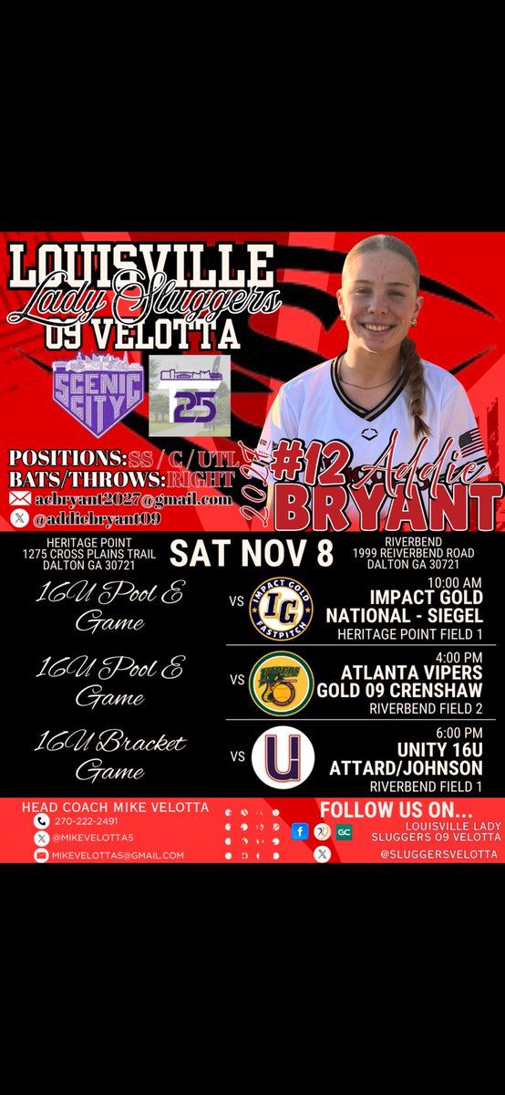 So excited to play this weekend, come check us out! ❤️🤍<a href="/MikeVelotta5/">Mike Velotta</a> <a href="/awgrogs/">Adam Grogan</a> <a href="/sluggersvelotta/">Louisville Lady Sluggers 09 Velotta</a> <a href="/LadySluggersOrg/">Louisville Lady Sluggers</a>
