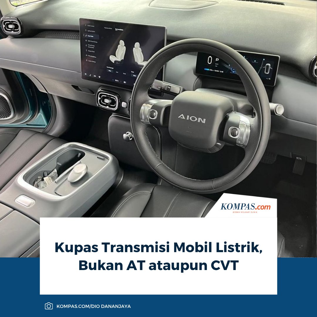 kompascom's tweet photo. Berbeda dari mobil bensin yang memiliki banyak gigi transmisi, mobil listrik umumnya memakai satu rasio gigi tetap atau single-speed reduction gear.
Baca Selengkapnya 👇🏻
https://t.co/FULItDKFis
~NA #MobilListrik #GigiTetap #SingleSpeed https://t.co/OG0bdEUQcC