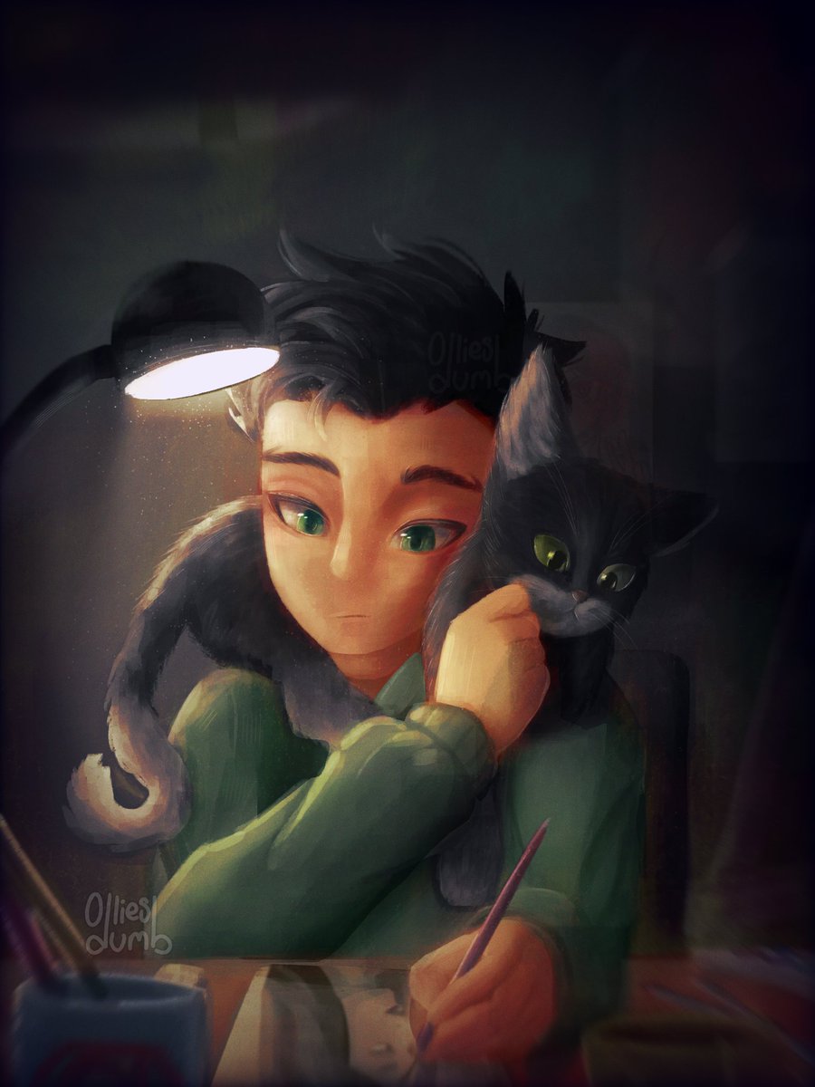 Damian and Alfred the Cat! ᓚᘏᗢ
#DamianWayne #Batman #dccomics