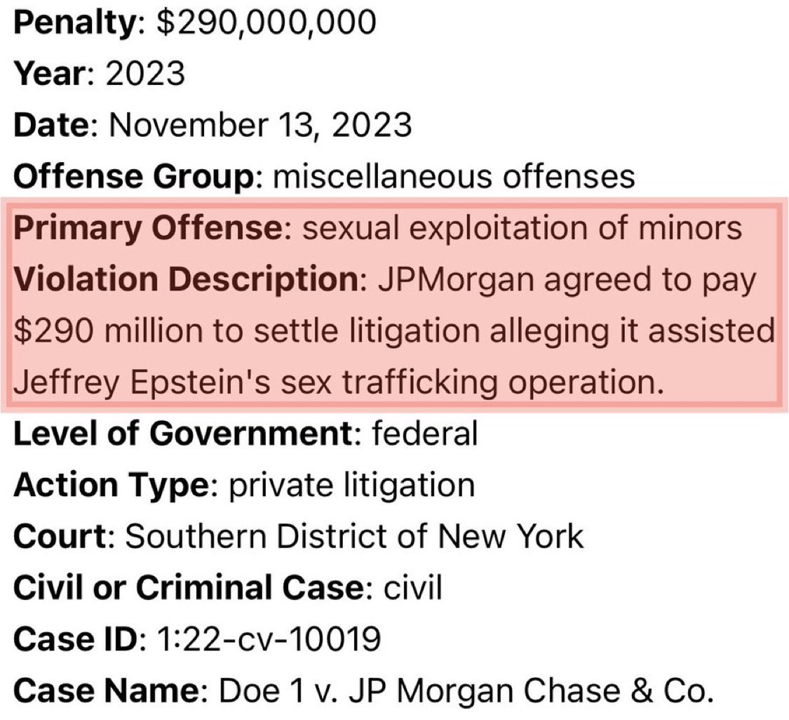 GhostofWhitman's tweet image. #FREESAMOURAI

How many years did JP Morgan executives get?