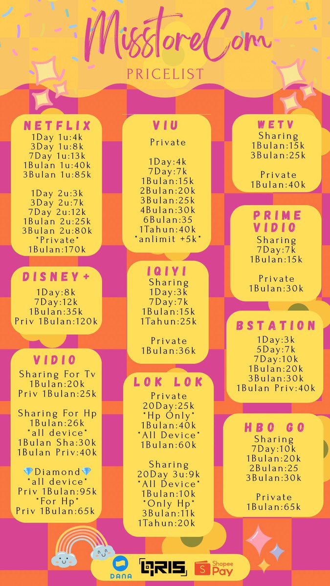 misstorecom's tweet image. :¨ ·.· ¨:
 `· . ꔫ &amp;gt; &amp;gt; helow! aku avail ni kak apps prem nya,fullgaransi//trusted//ada 100++testi//bisa payments all e-wallet//since 2019 (⁠◍⁠•⁠ᴗ⁠•⁠◍⁠)⁠✧⁠*⁠。

langsung wa.me/89512267482 or dm (⁠｡⁠•̀⁠ᴗ⁠-⁠)