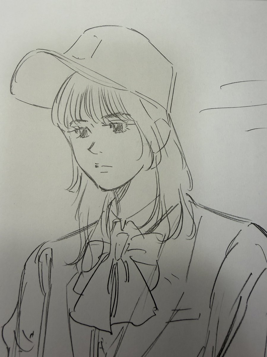 BUNGO-unreal-7話下書き2日目。
目が大きいけど眠そう、みたいな感じが好きだったりします。 