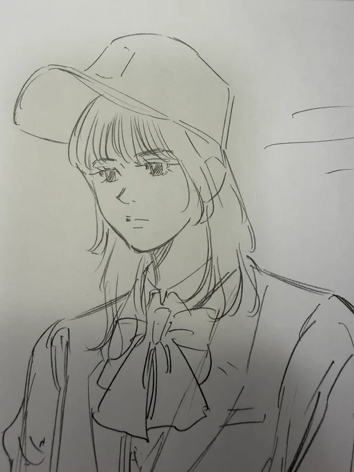 BUNGO-unreal-7話下書き2日目。
目が大きいけど眠そう、みたいな感じが好きだったりします。 