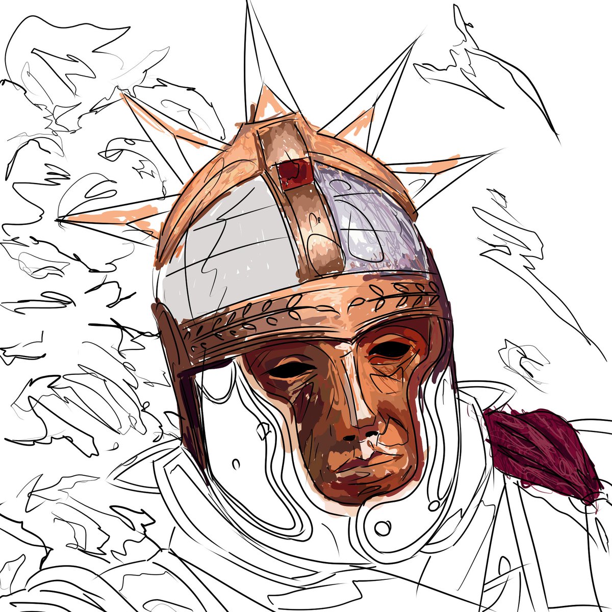 Well, I don't want to go back to the bad habit of not drawing because I'm tired, even if it's just a doodle. #art #artmoots #moots #smallartist #drawing