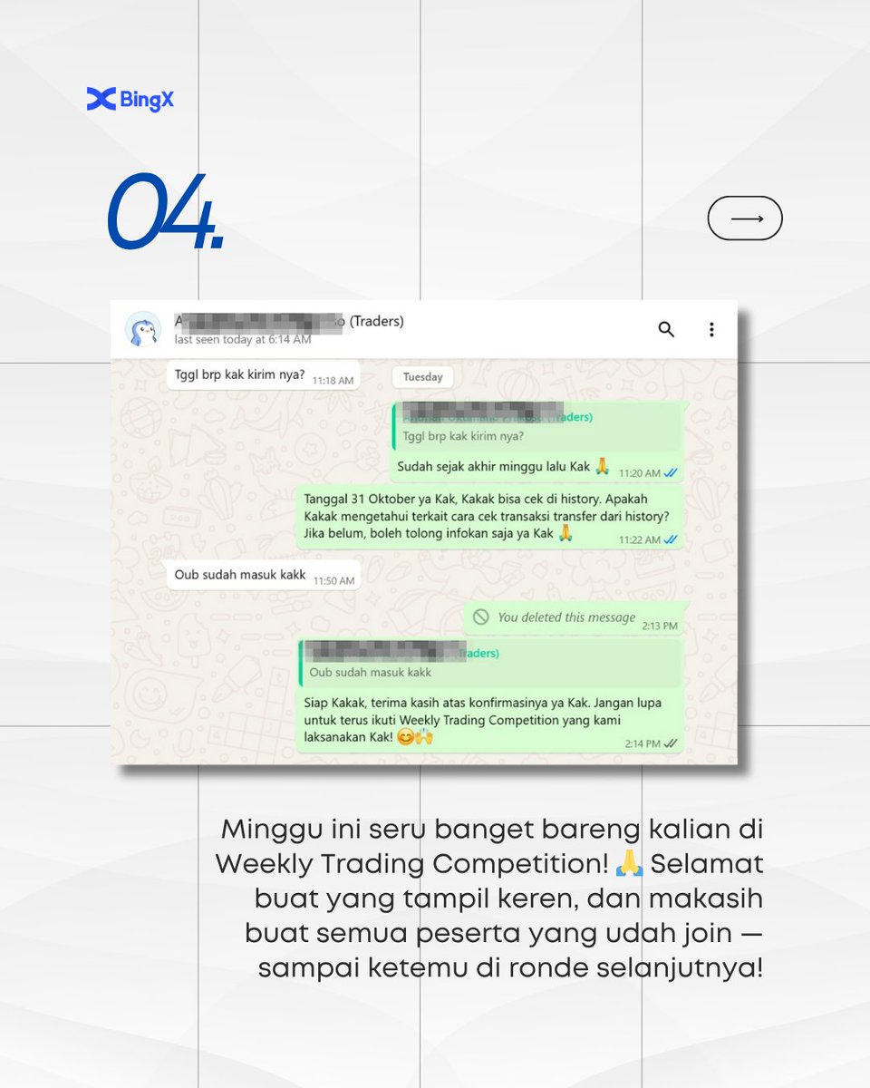 BingXNusa's tweet image. Gak sempat ikutan? Masih ada kesempatan buat comeback setiap harinya 😉 Daftar disini 👉 bit.ly/BingXTierLeague.   Stay tuned terus di IG Story dan group Telegram Komunitas Trader BingX t.me/bingxKomunitas buat tau info detailnya!  #weeklytrading #bingx #bingxnusa