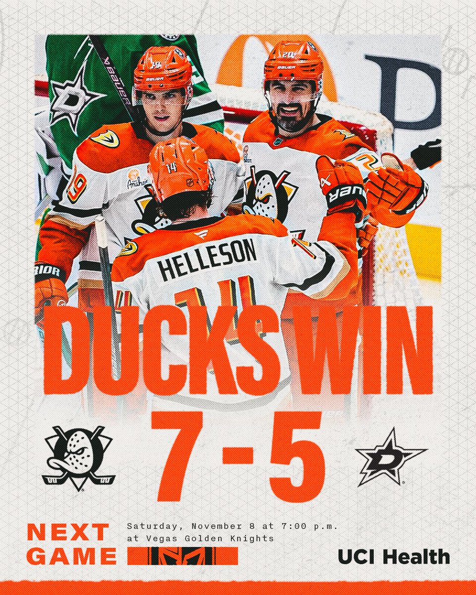 Ducks dub!!!

NOW NUMBER FIVEEEEE!

More: bit.ly/47O3LRf

#FlyTogether