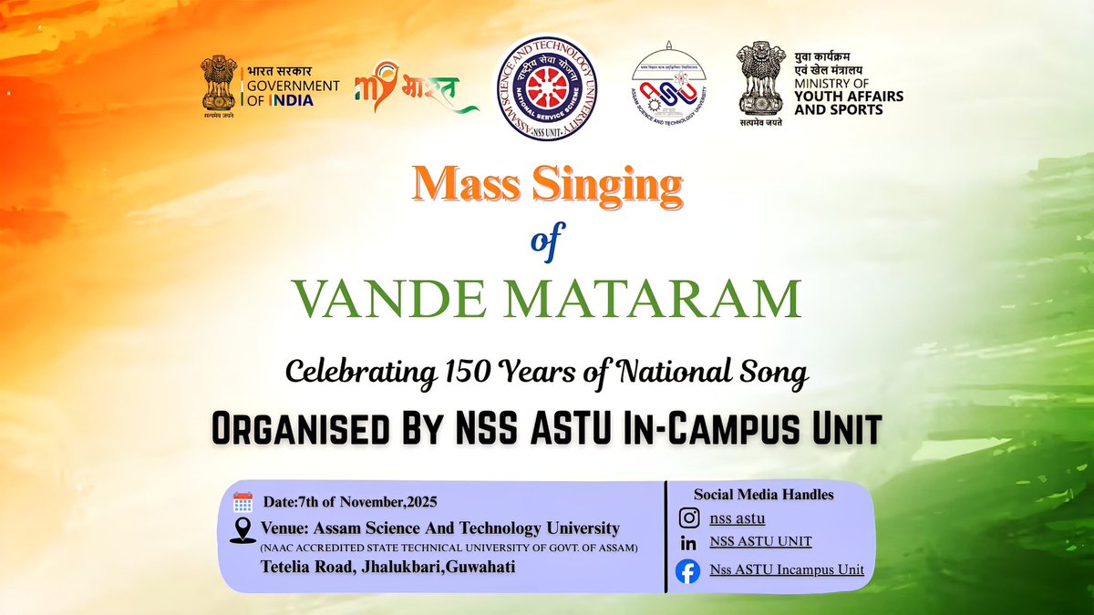 ASTU_NSS's tweet photo. Coming today https://t.co/ogTsDmqo2g