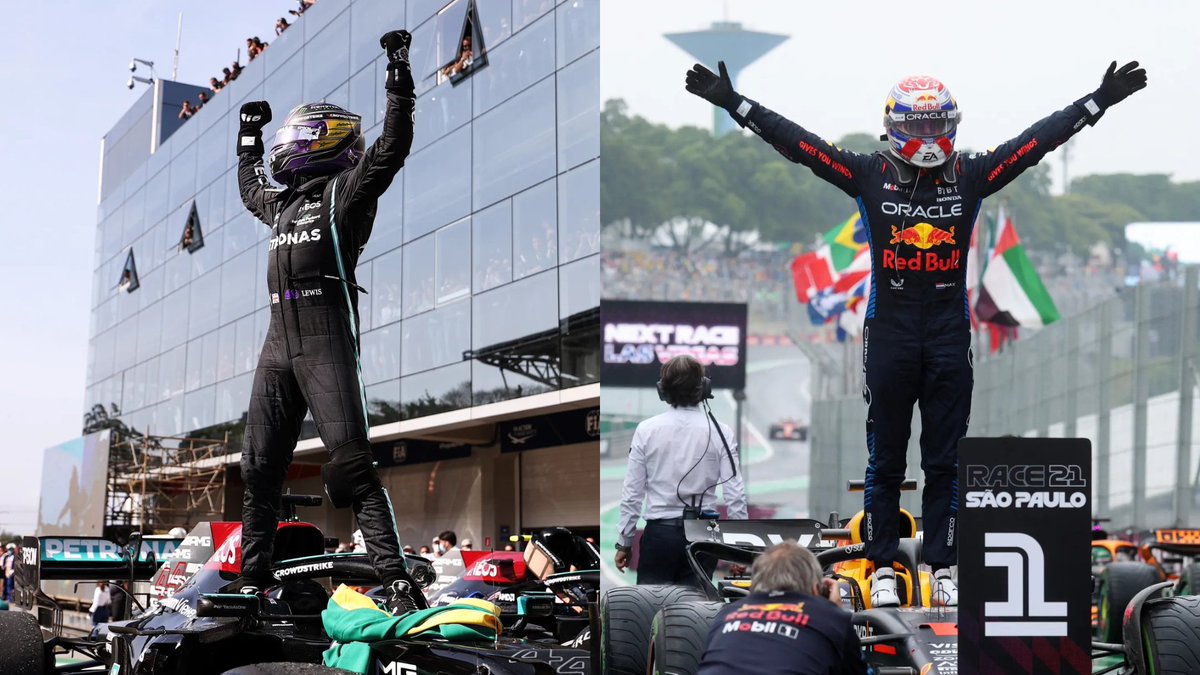 The only drivers who have won from 10th or worse in Interlagos 🇧🇷

• Lewis Hamilton (2021)
• Max Verstappen (2024)

End of list.