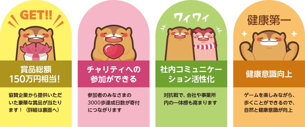 【会社対抗ウォーキングイベント🚶‍♂️】 
「1day3000」開催決定！
 "1日3000歩"から、会社全体で歩く習慣をつけませんか？
健康経営やチームビルディングに最適です！（事務局）
▼詳細・エントリー arukuto.jp/biz/1day3000/?…
#あるくと #1day3000 #企業対抗 #健康経営
