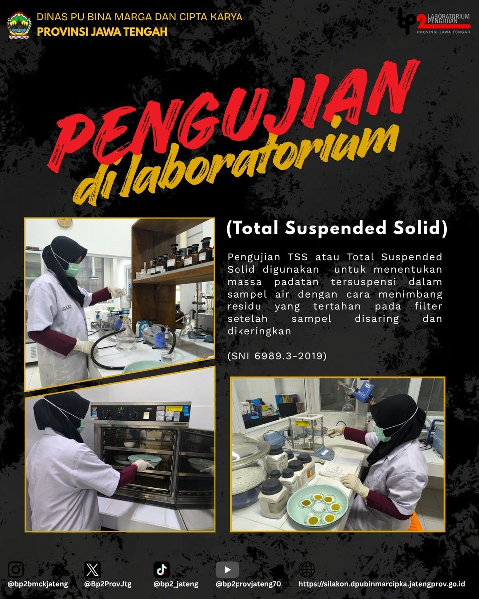 Bp2ProvJtg's tweet image. Pengujian parameter TSS sampel penelitian mahasiswa

#NgopeniNglakoni #AhmadLuthfi #Pengujian
@dpubmckjateng
@humasjateng
@provjateng
@DPRDJateng