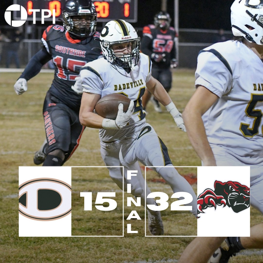 FINAL 

Dadeville falls to Southside-Selma in the first round of the playoffs.