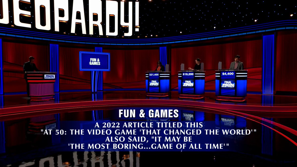 Jeopardy's tweet photo. Just some good old-fashioned fun and games: https://t.co/Owa16F9ZAV https://t.co/8PiatU3iCS