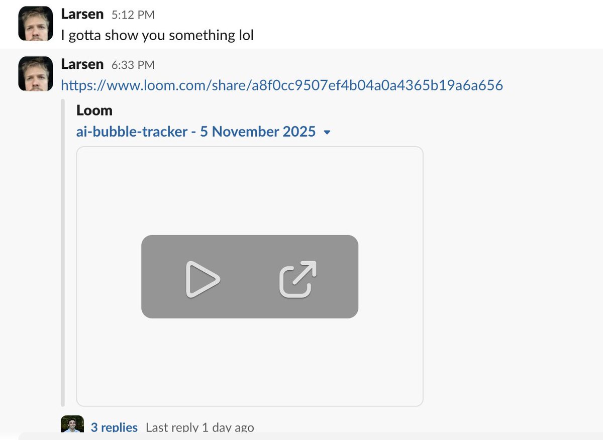 STOP_ahead's tweet photo. I sent my cofounder @Larsenjwallace a video about AI's circular economy... couple hours later hits me up: https://t.co/9bYQsZNHPz