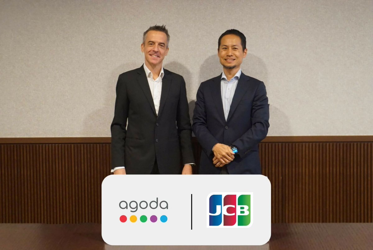 TravelDailyHQ's tweet image. Online travel platform Agoda has entered a three-year partnership with Japanese #paymentsolutions company #JCBInternational. #strategicpartnerships
traveldailymedia.com/agoda-and-jcb-…