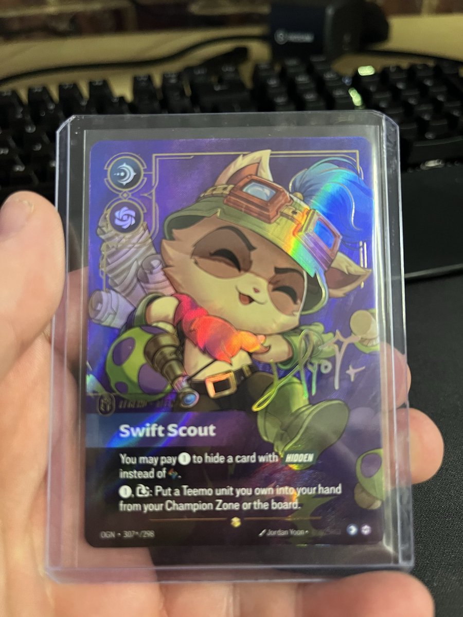LarryTCGau's tweet photo. Holy just hit this bad boy ! @playriftbound #riftbound #LeagueOfLegends https://t.co/opFjA6puAt