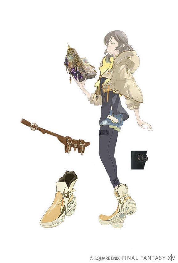 aitaikimochi's tweet image. New FFXIV Sphene concept art by Itahana 😱