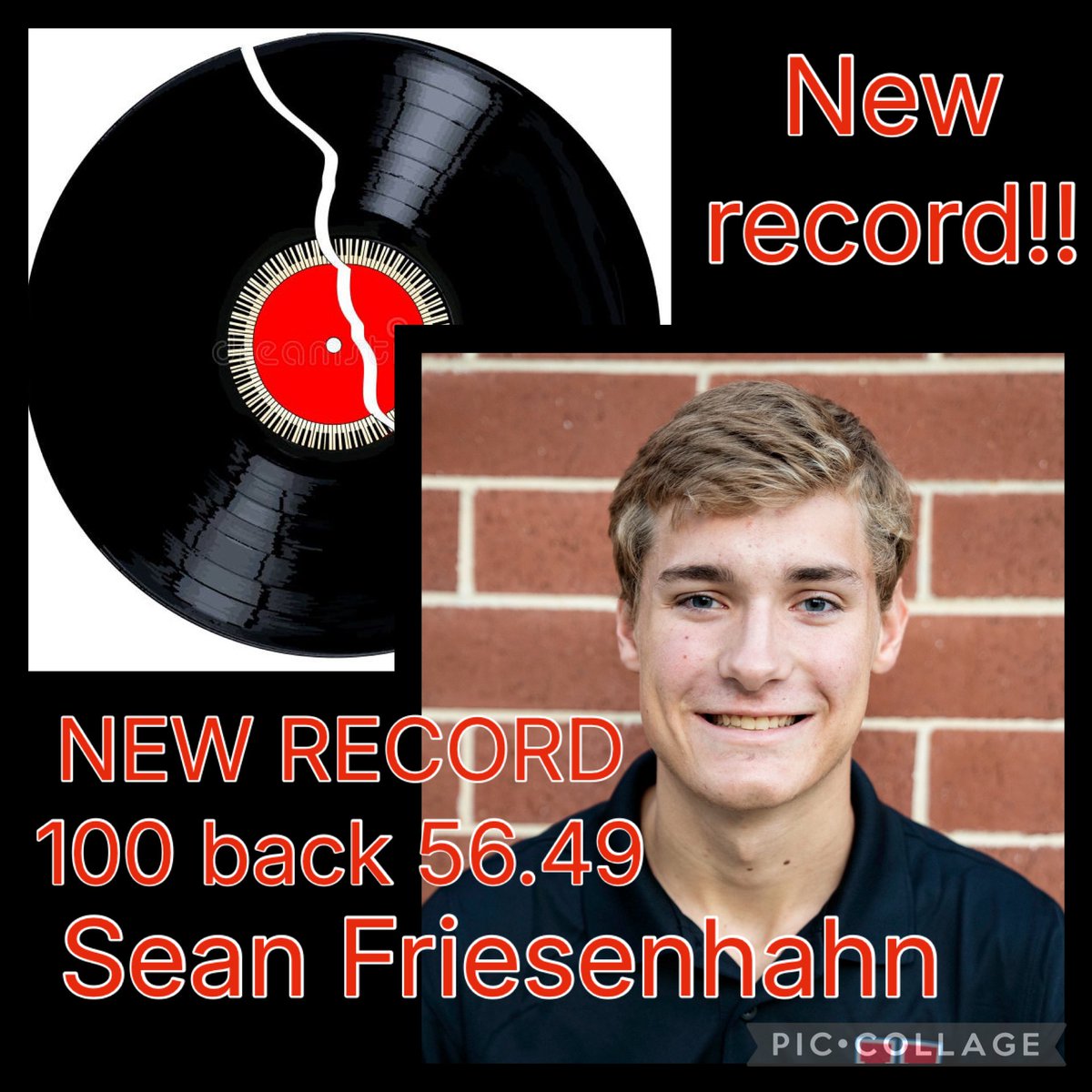Competed in Arlington at their Pink The Pool meet tonight &amp; our good thing came from junior Sean Friesenhahn!
Congratulations to our new 100 back record holder! #BuildingALegacy #StrongerTogether #AllAboutTheGoodTimes #MISDProud #GD2BAJ