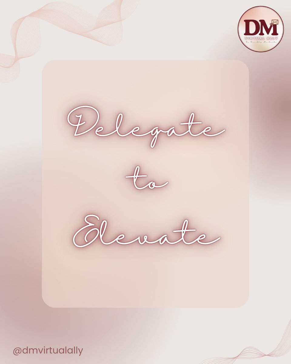 dmvirtualally's tweet image. You don’t have to do everything yourself. 🤯 A Virtual Assistant can help you work smarter, not harder! #DelegateSmart #WorkSmart #HireAVA #VirtualAlly