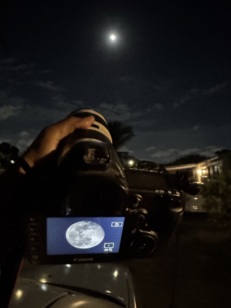 andrae's tweet image. Full moon in South Florida.