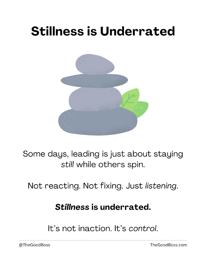 Stillness is underrated.