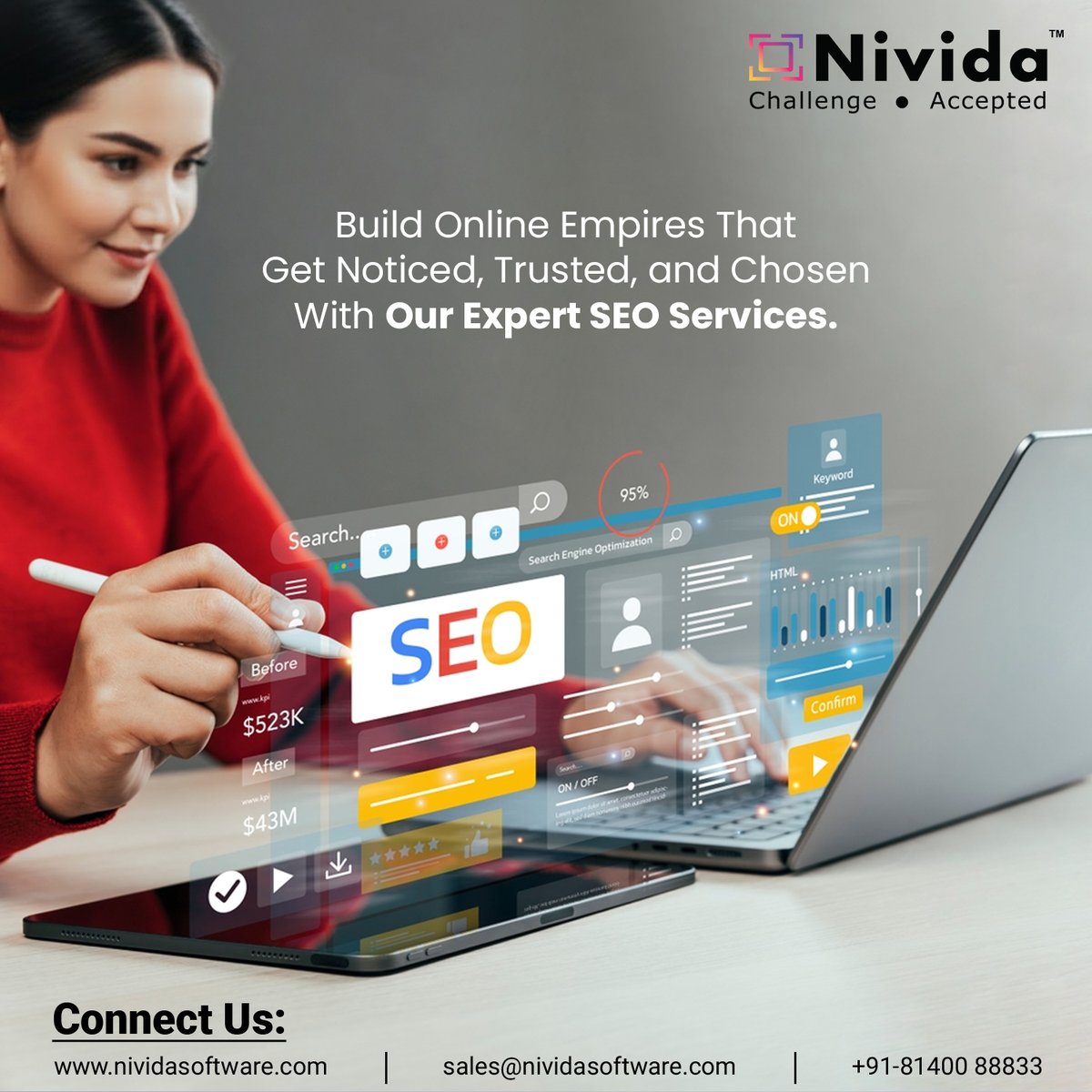 NividaSoftware's tweet image. Your website might look amazing but can Google see it? 👀
Because if it can’t… your audience can’t either.

#NividaSoftware #SEO #SearchEngineOptimization #DigitalMarketing #SEOtips #GoogleRanking #BusinessGrowth #OnlineBusiness #MarketingStrategy #SmallBusiness #2025Marketing