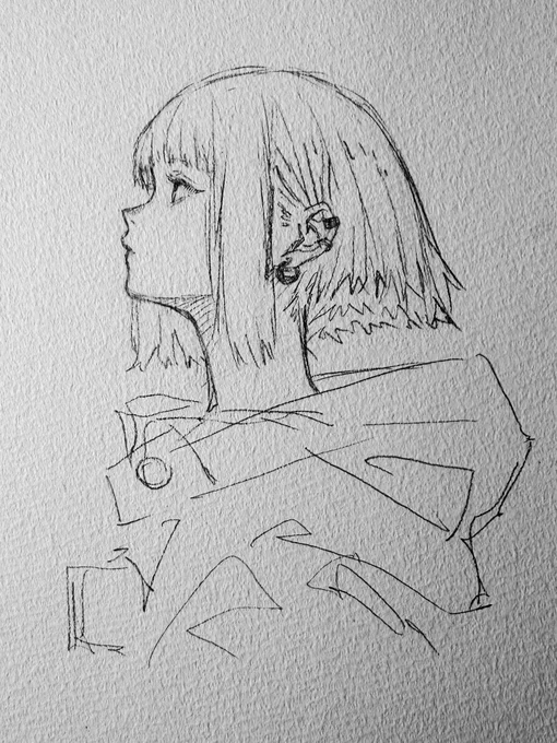 A little during lunch break_✍Drawing 