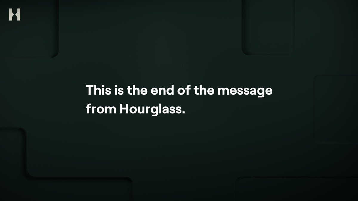 hourglasshq's tweet photo. https://t.co/XWLRmvjDrO