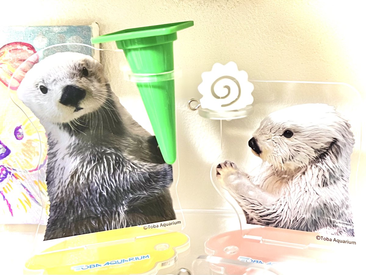 カプくじ×鳥羽水族館 メイちゃん&キラちゃんのアクリルクロック②