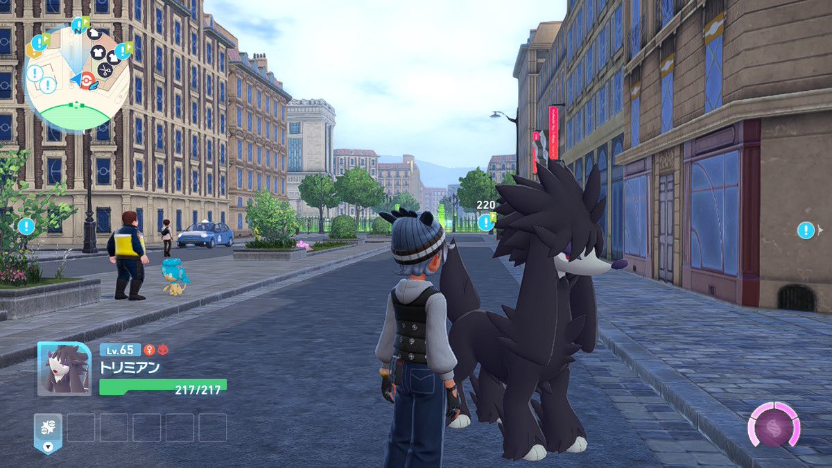 ZA初めての親分色違いはトリミアンでした