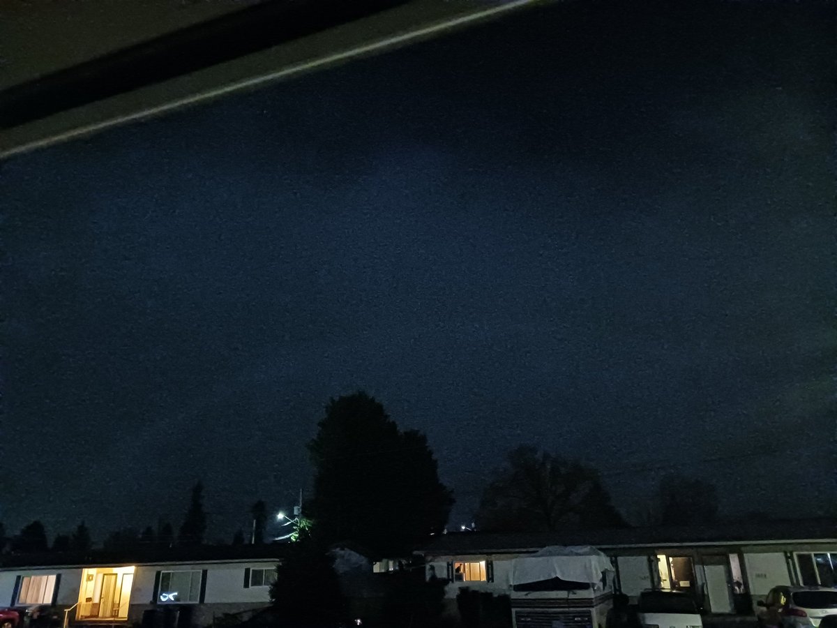 It's raining out, and we spot this amazing looking moonbow also known as a moon rainbow or lunar rainbow, on Vancouver Island BC Canada at 7:42pm. tonight 🤩
<a href="/PeterVogel/">Peter Vogel</a> <a href="/JAtanackov/">Jure Atanackov</a> <a href="/rami_astro/">Rami Ammoun</a> <a href="/WxNB_/">Nahel Belgherze</a> <a href="/rrichcord/">Richard Cordaro</a> <a href="/YBeletsky/">Yuri Beletsky</a> <a href="/ElijahBman/">WestCoastWX22</a> 
IPhone 12 pro &amp; Samsung A13