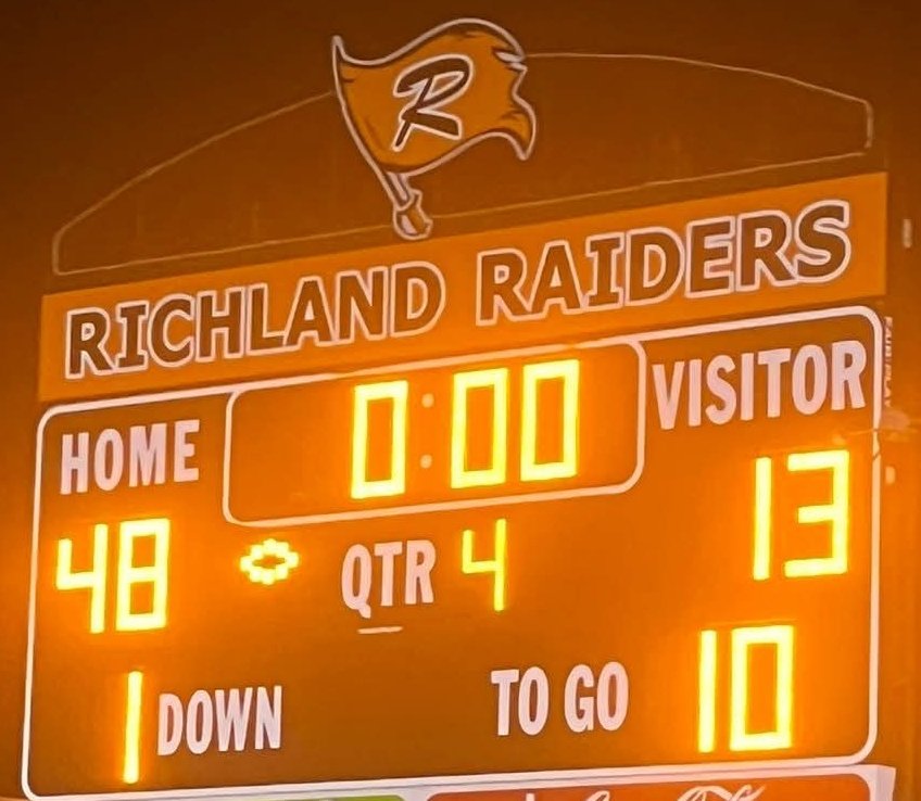 #Raider_Nation is on to the second round!!! Great game tonight! We will see you next week at Wayne Hobbs Stadium!! #KeepFighting #LeaveNoDoubt