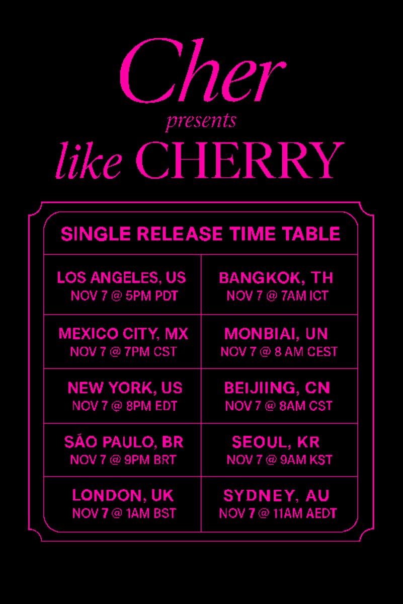 Our CHERRY is back 🩷

LIKE CHERRY 7/7 9PM LOCAL TIME