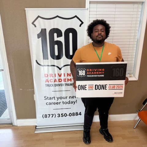 160Driving's tweet image. Recent Pearland One-And-Done graduate. Keep it up!
#160drivingacademy #cdl
