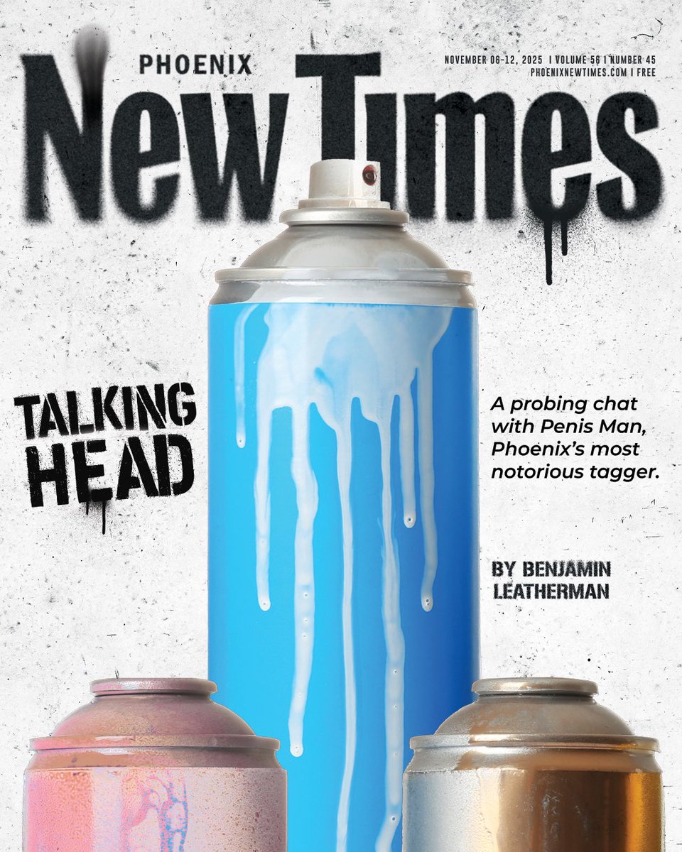 phoenixnewtimes's tweet image. For this week’s cover story, infamous artist Penis Man spoke with us about his origins, motivations and feelings about being a local hero.

Full Q&amp;amp;A: phoenixnewtimes.com/arts-culture/p…