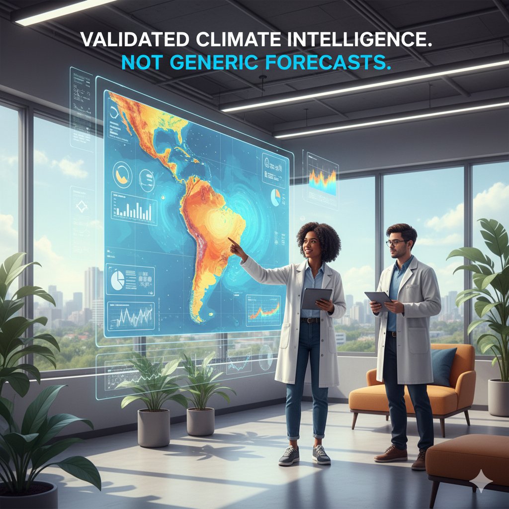 #EducationalMonday: How does <a href="/AlisiosCorp/">Alisios Corporation</a> predict rain 3 months ahead? 🌧️ With physically consistent, calibrated Sibila® models — constantly verified for decision reliability. Don’t rely on generic forecasts. Choose calibrated, science-based services. #Climate #DataScience