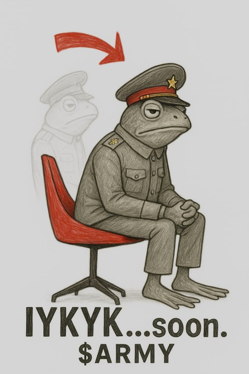 Quddus6906's tweet photo. @0xZyaf @CookerFlips Grand rising, soldier Another day to march stronger with the $ARMY discipline in motion, conviction in our ranks. Let’s cook the charts and build history together. #ARMYINACTION
Ticker: $Army
Ca: 3Gdx9LmKZJyciSz3mbge3YKLqskiMG71m1iDMPAwpump https://t.co/dzQBAPxr2w
