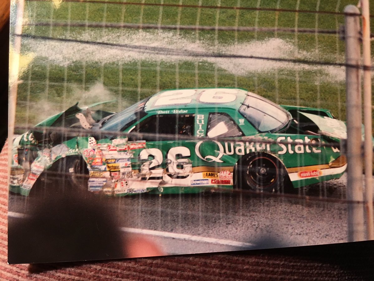 Water thrown over car as the front spun around in wet grass. 1991 Twins.