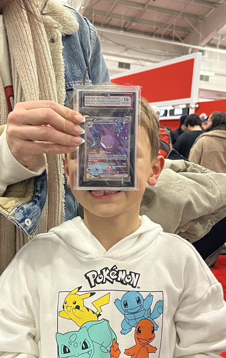 ksagrading's tweet image. Little buddy got his first 10!

@sportcardexpo 

#ksagrading #canadiangrading #cardgrading #gradedcards #pokemon #pokemongrading #onsitegrading #gemmint #thehobby #whodoyoucollect🔥
