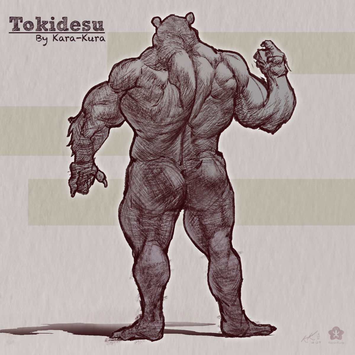 Decided to do a pencilwork shading on this sketch ✍️ 

Character belong to Tokidesu 🐻
#art #sketch