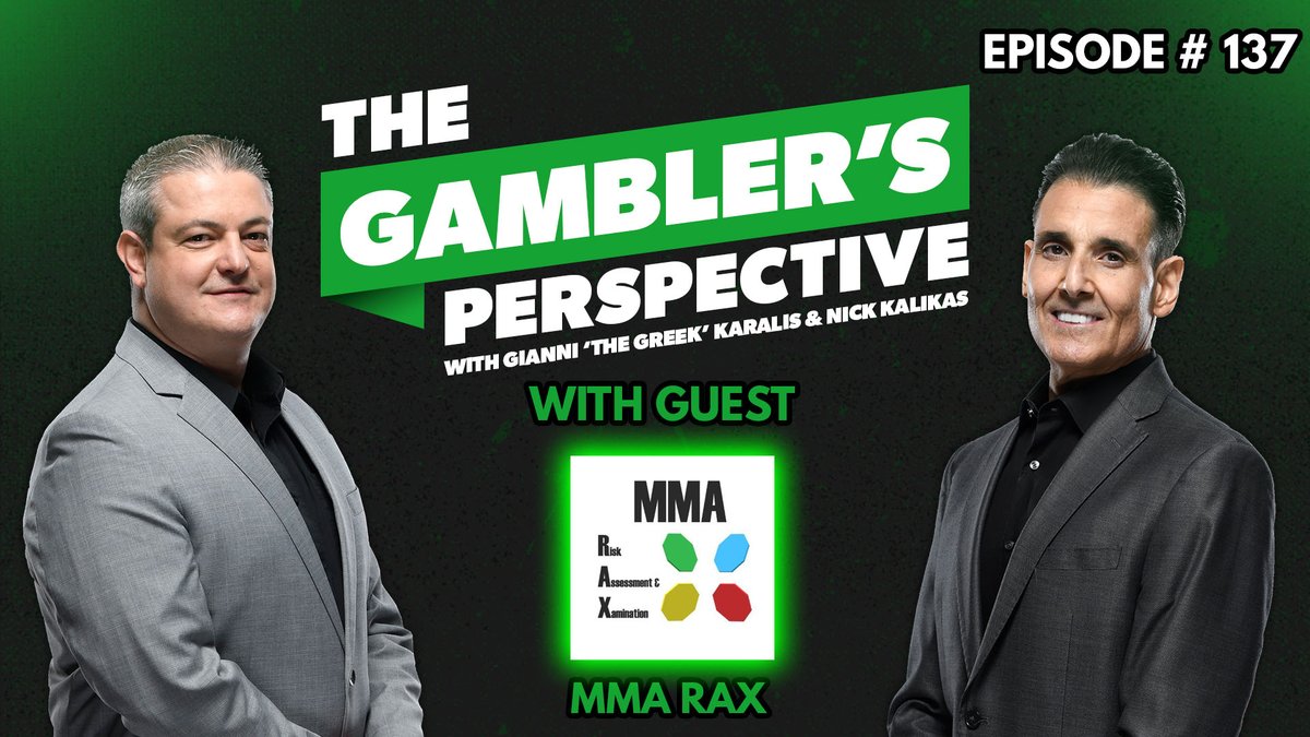 Episode #137 is now available on <a href="/UFCFightPass/">UFC FIGHT PASS</a>👀

<a href="/Greek_Gambler/">GIANNI the GREEK</a> &amp; <a href="/FightOdds/">Nick Kalikas</a> preview  #UFCVegas111
and welcome back <a href="/MMA_RAX/">MMA RAX</a> to give us his plays and discuss the Isaac Dulgarian controversy 

ufcfightpass.com/video/881014?p…