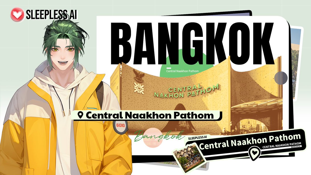 SleeplessAI_Lab's tweet image. Looking forward to $AI virtual companion arriving in Bangkok! 
Let’s meet at Central Nakhon Pathom!🇹🇭