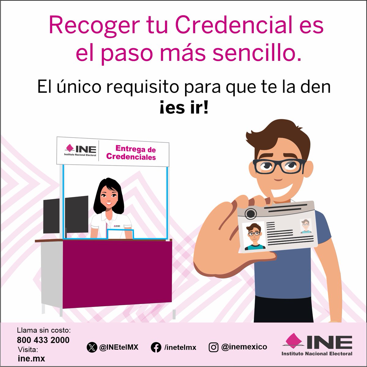 Tramitaste tu #CredencialparaVotar 🪪 y aún no la recoges, acude directamente al Módulo de Atención Ciudadana que la tramitaste, no es necesario agendar cita.
¡No la Olvides! #iniciodesemana #ExcelenteViernes