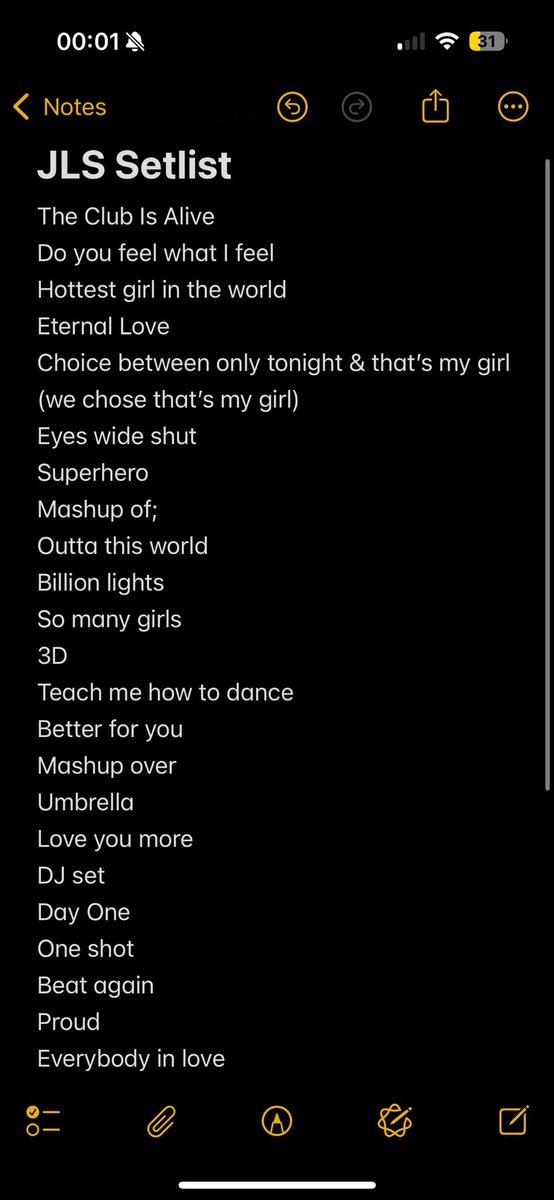 Emma_Crooks's tweet photo. @r_mkxox Repost from another page but this is set list as was there tonight 🙌🏻 https://t.co/iGIc0VeCku