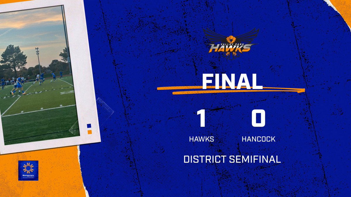 The Hawks win 1-0 over the Tigers to advance to the district championship game next Tuesday! Great game Hawks!