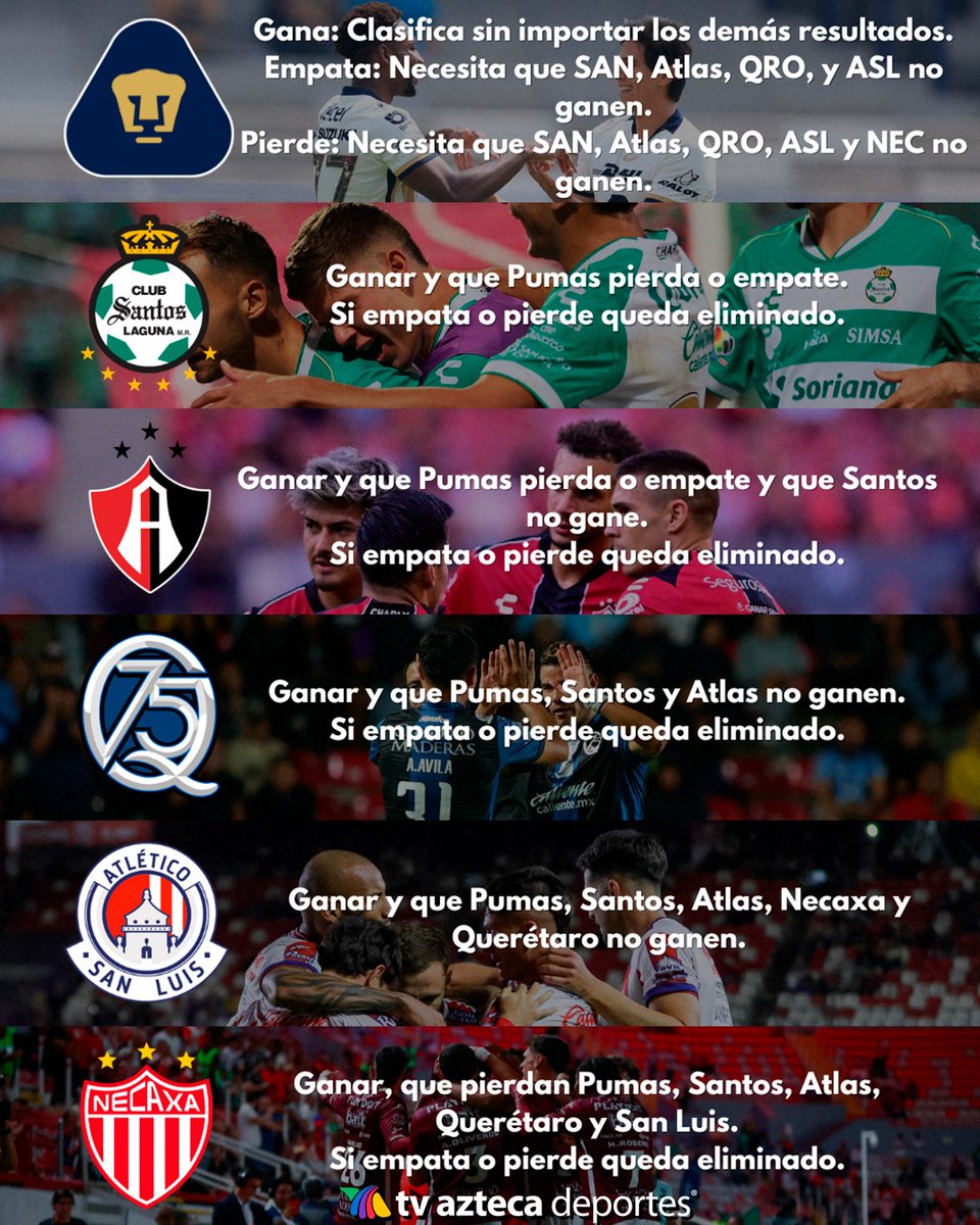🎟 Queda un sólo boleto para el Play-In 🎟

6 equipos se disputan el último lugar para acceder a la ronda previa a la liguilla, siendo Pumas el que tiene su futuro en sus manos 🫣

la última jornada del Apertura 2025, nos ofrecerá duelos con implicaciones directas al título 🏆
