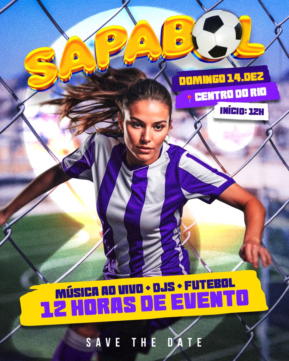 sapabol's tweet photo. O Sapabol tá de volta - agora dia 14 de dezembro! 👩🏼‍❤️‍💋‍👩🏾⚽️

A saudade já tava batendo forte daquele rolê de domingo com muito futebol, pagode, cerveja gelada e as melhores DJs da cena carioca 🍻

🎫 Ingressos: https://t.co/6Gab0qFvmo https://t.co/3BjqASKARi